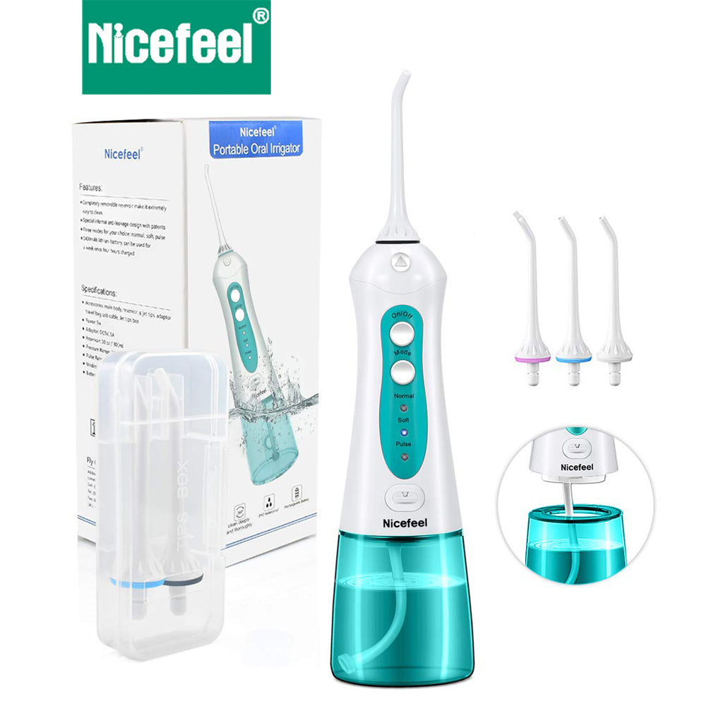 Nicefeel 300ML IPX7 Portable Cordless Ultra Water Flosser Classic