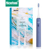 Nicefeel Sonic Electric Toothbrush for Adults,4 Modes High Intensity  Cleaning , 4 Brush Heads Wireless Charge & Travel Case