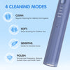Nicefeel Sonic Electric Toothbrush for Adults,4 Modes High Intensity  Cleaning , 4 Brush Heads Wireless Charge & Travel Case