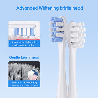 Nicefeel Sonic Electric Toothbrush for Adults,4 Modes High Intensity  Cleaning , 4 Brush Heads Wireless Charge & Travel Case