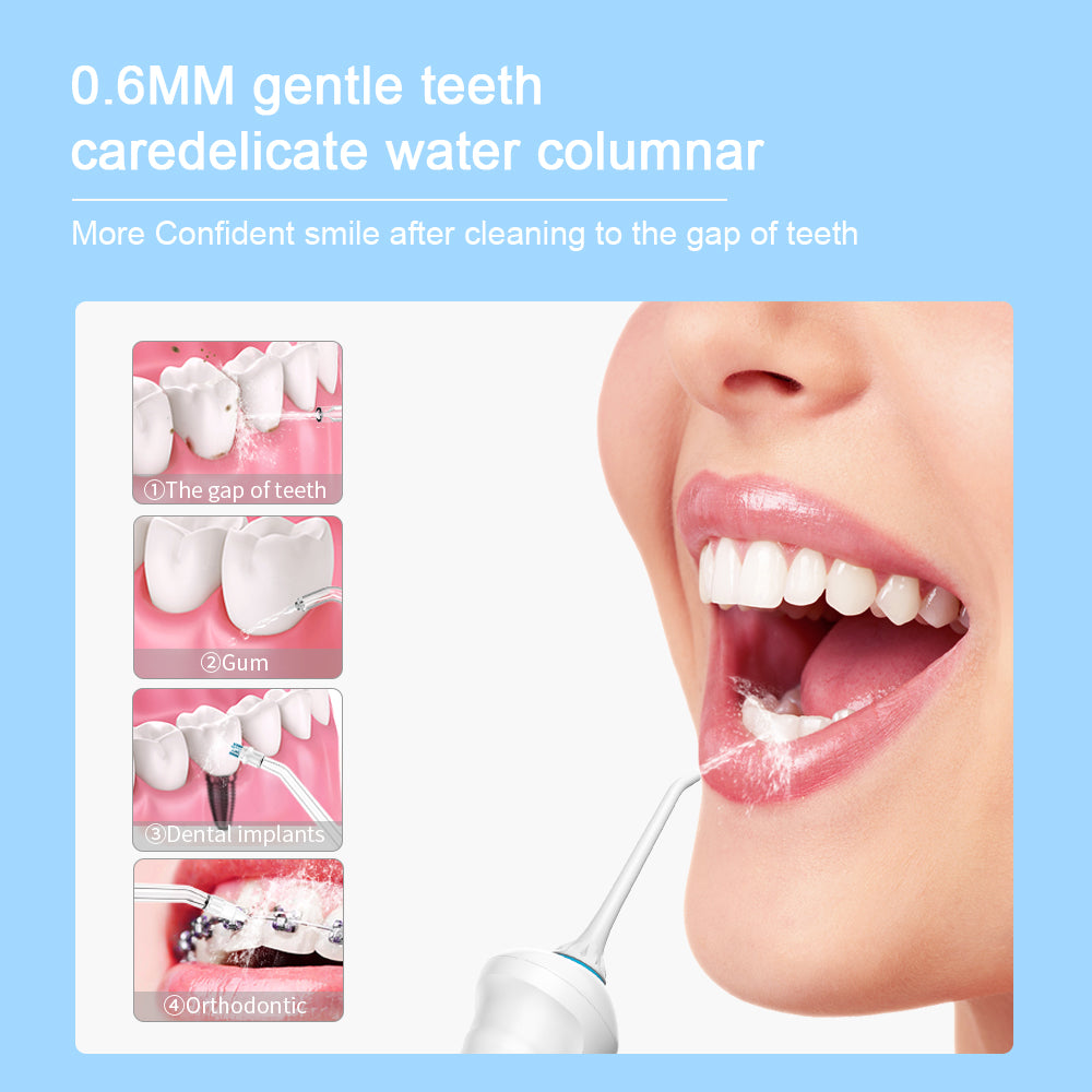 Nicefeel 300ML Cordless Water Flosser Teeth Cleaner - Blue