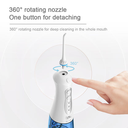 Nicefeel 300ML Cordless Water Flosser Teeth Cleaner - Blue