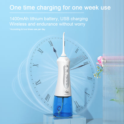 Nicefeel 300ML Cordless Water Flosser Teeth Cleaner - Blue