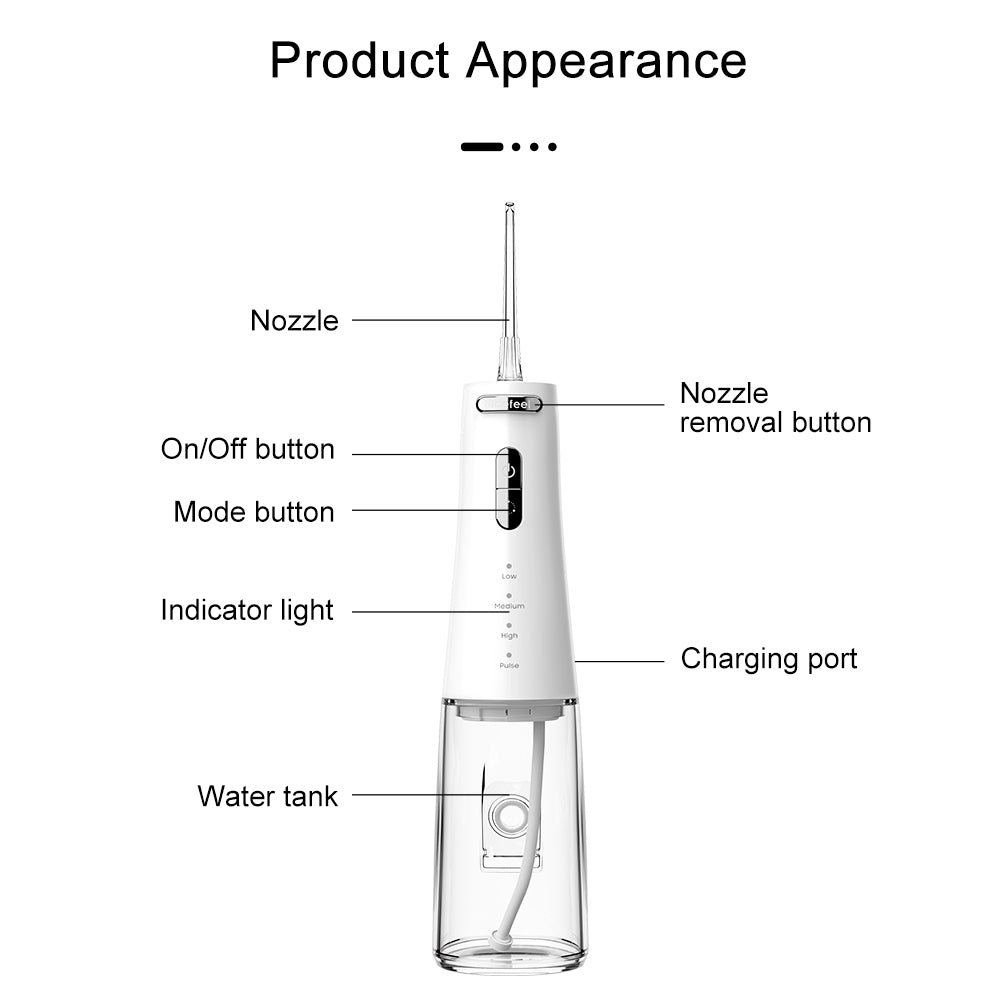 Nicefeel FC5090 White Cordless Portable Oral Irrigator
