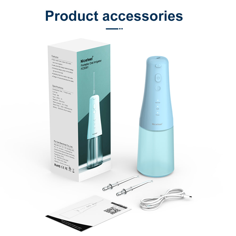 Nicefeeel FC5091 Cordless Rechargeable Water Flosser Oral 