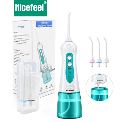 Nicefeel 300ML IPX7 Portable Cordless Ultra Water Flosser Classic