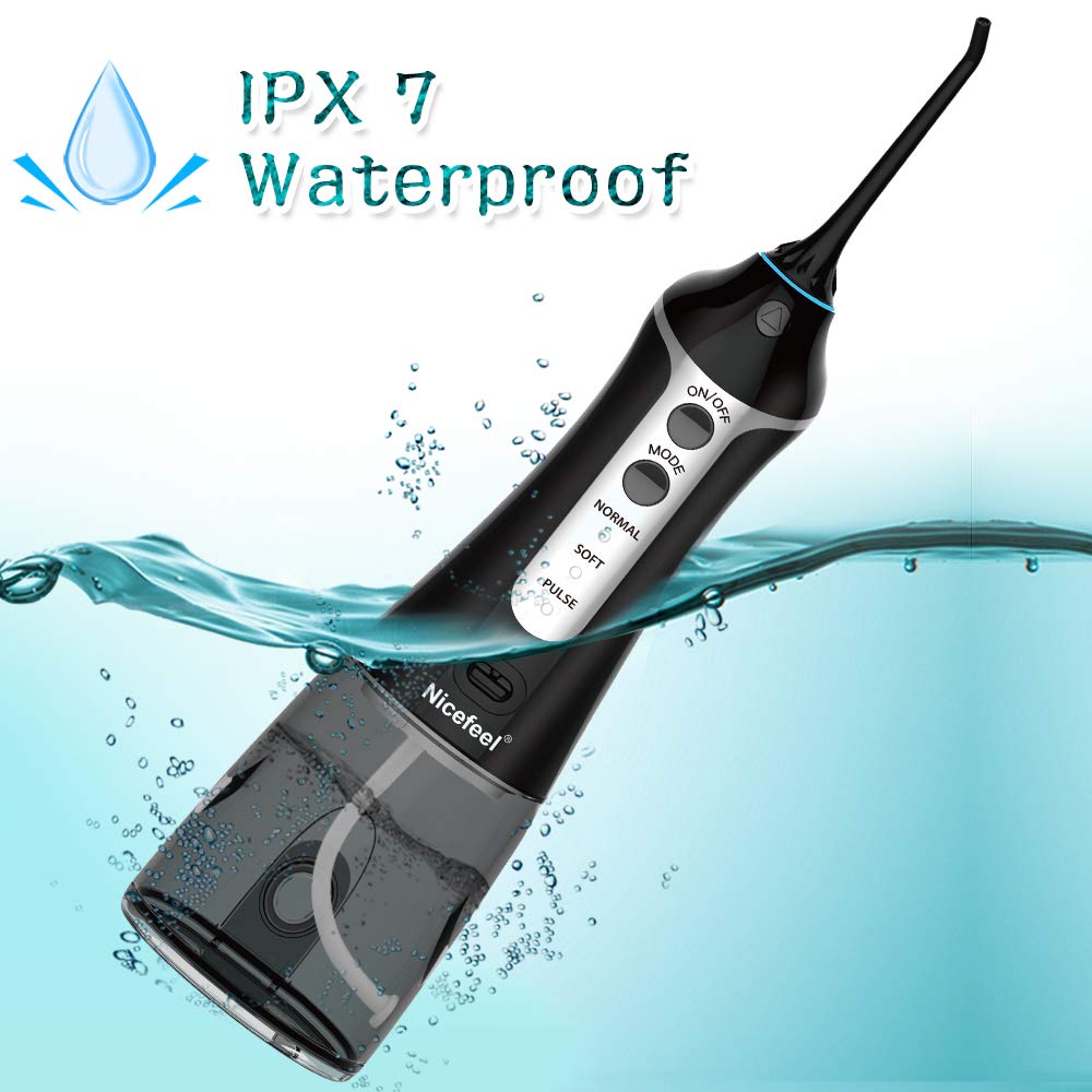 Nicefeel Cordless Dental Water Flosser Water Teeth Cleaner Oral Irrigator