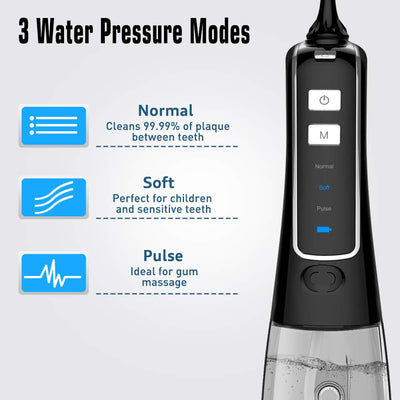 Nicefeel 300ML Portable Cordless Water Flosser Plus Oral Irrigator